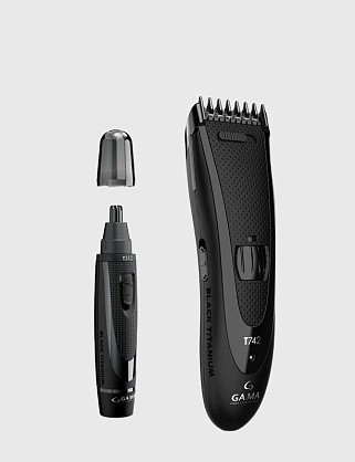 набор для стрижки волос ga.ma машинка t742 + триммер t312
