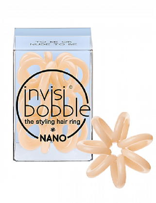 резинка-браслет для волос invisibobble nano to be or nude to be