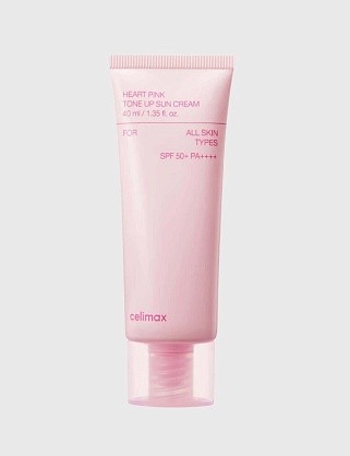 выравнивающий солнцезащитный крем для сияния кожи spf50 heart pink tone up sun cream 40мл
