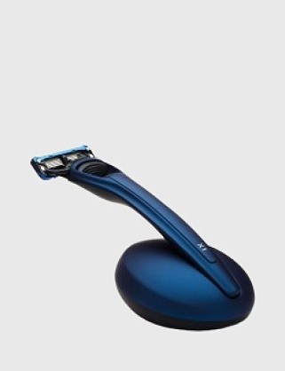 набор bolin webb x1, бритва x1 матовая синяя, подставка x1 матовая синяя