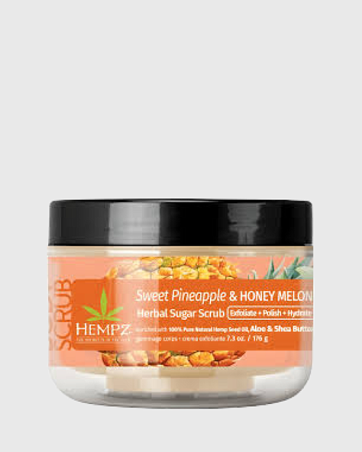 скраб сахарный для тела антивозрастной / hempz age defying vanilla herbal sugar scrub (176ml)