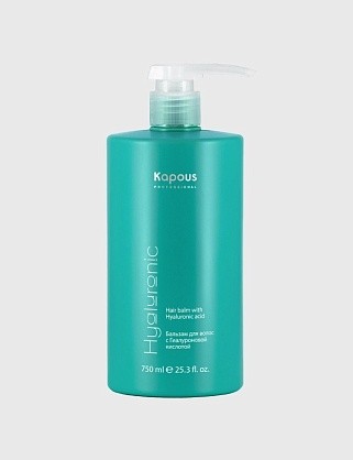 бальзам для волос с гиалуроновой кислотой серии "hyaluronic acid" kapous, 750 мл