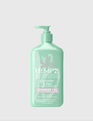 молочко для тела с церамидами и в3 огурец и алое/beauty actives cucumber & aloe moisturizer (500ml)