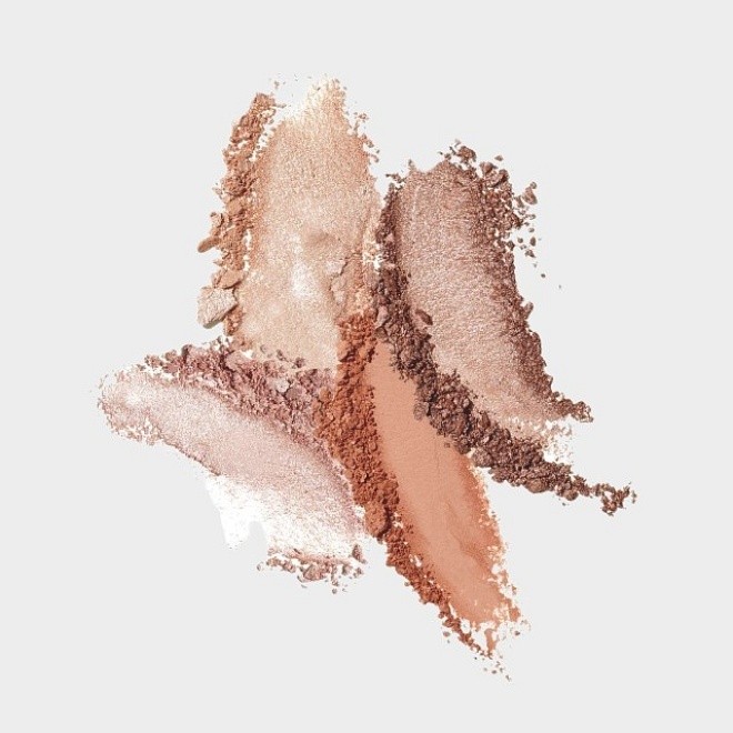 пудра оттеночная-шиммер крем и персик