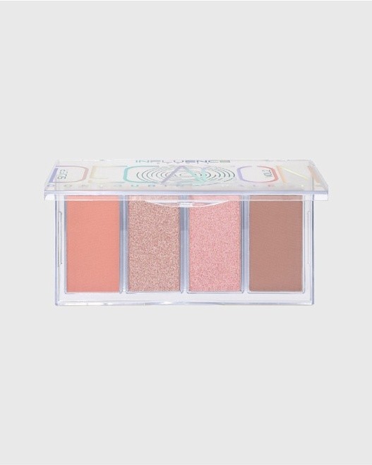 палетка для контуринга / contouring palette “silver decagon” тон 02