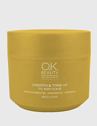 скраб (жел) для тела тонизирующий ok beauty smooth&tone up oil body scrub rus (3522)