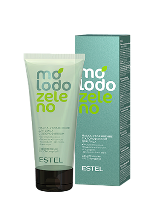 маска-увлажнение с хлорофиллом для лица estel molodo zeleno (100 мл)