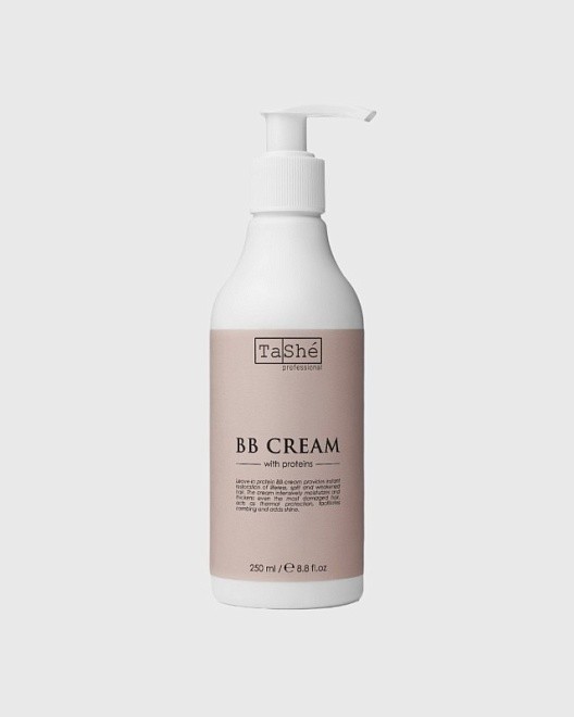 несмываемый протеиновый bb-крем для волос tashe professional leave-in protein bb cream, 250 мл