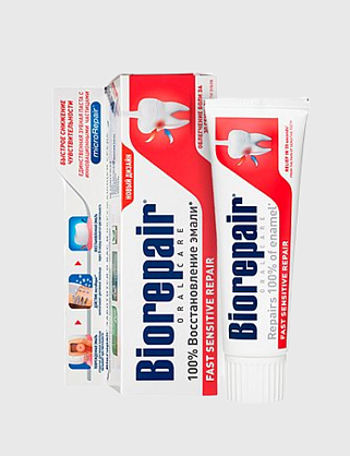 зубная паста плюс для чувствительных зубов 75 мл биорепейр + / biorepair plus sensitive teeth /