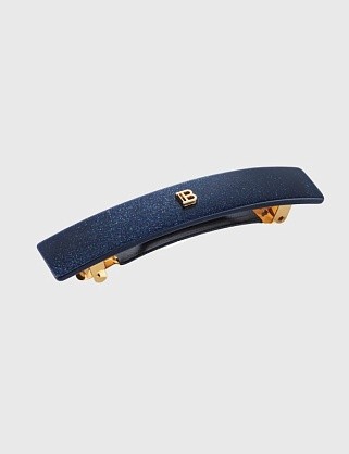 заколка-автомат m   "космический сапфир"/ limited edition acetate barrette pour cheveux medium