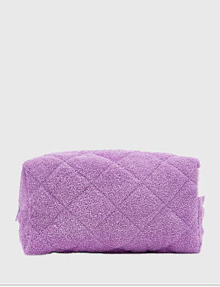 косметичка махровая фиолетовая 