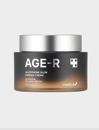 осветляющий крем с капсулами глутатиона для сияния кожи age-r glutathione glow capsule 50мл