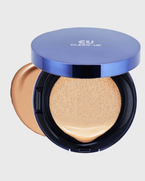 CLEAN-UP Skinfit Cusion Pact SPF50+ - Антивозрастной BB крем-кушон 15г+запасной блок 19 тон