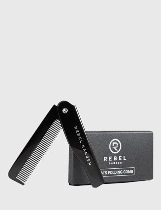 расческа для бороды rebel barber folding beard comb