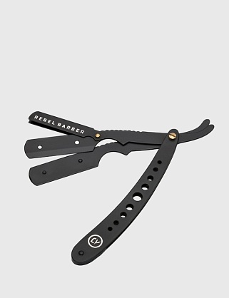 опасная бритва со сменным лезвием rebel barber predator black