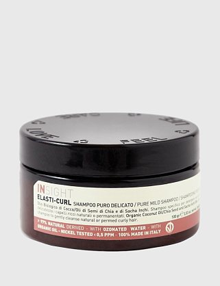 увлажняющий шампунь-воск для кудрявых волос elasti-curl pure mild shampoo (100 мл)