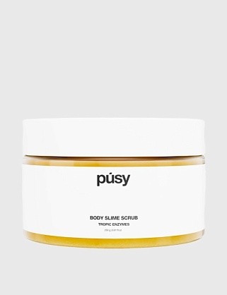 скраб-слайм для тела pusy tropic enzymes