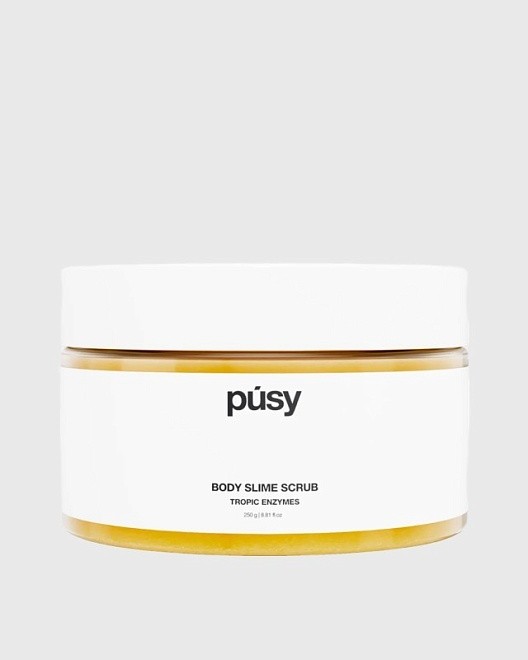 скраб-слайм для тела pusy tropic enzymes