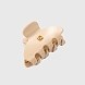 заколка-краб бежевая размер s