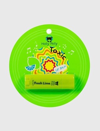 бальзам для губ holly polly toxic свежий лайм,4,8г