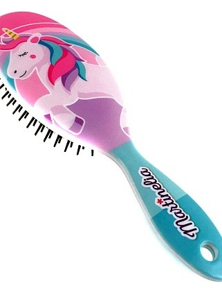 мечты единорога, расческа для волос зеленая 