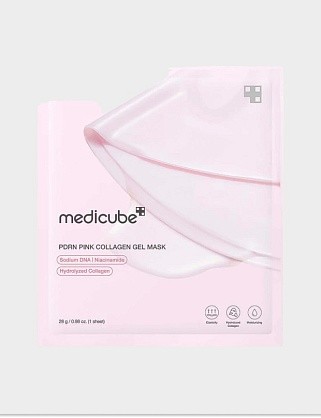 гидрогелевая маска с pdrn и коллагеном pdrn pink collagen gel mask 4шт*28г