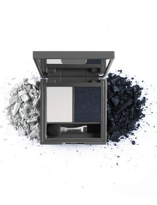 тени для век аа eyeshadow duo 202 blue gray & pearly navy (2pcs)