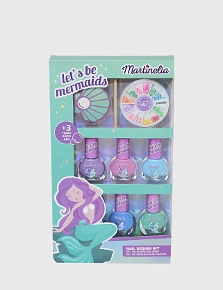 русалочка, набор для ногтей лак для ногтей, пилочка для ногтей