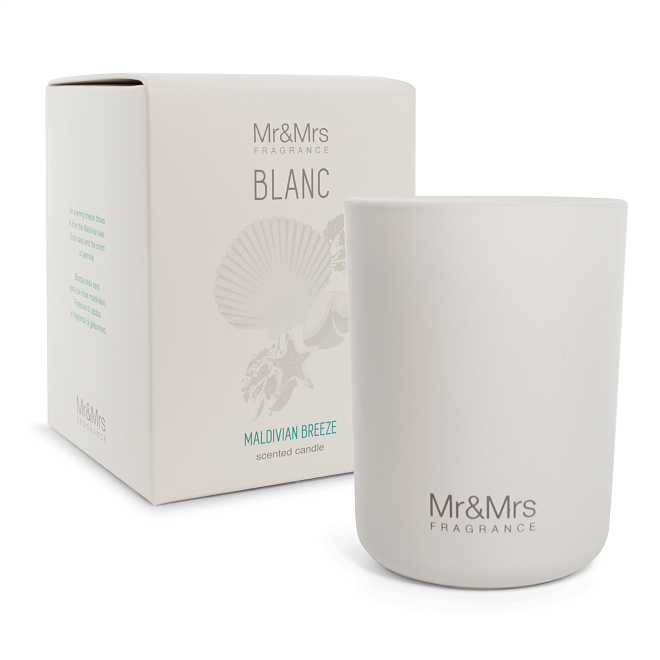 аромасвеча 250 гр /blanc/ аромат №15 maldivian breeze/ мальдивский бриз