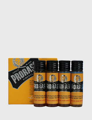 горячее масло для бороды wood and spice 17 мл x 4