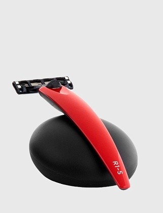 набор bolin webb r1, бритва r1-s красная, подставка r1 черная