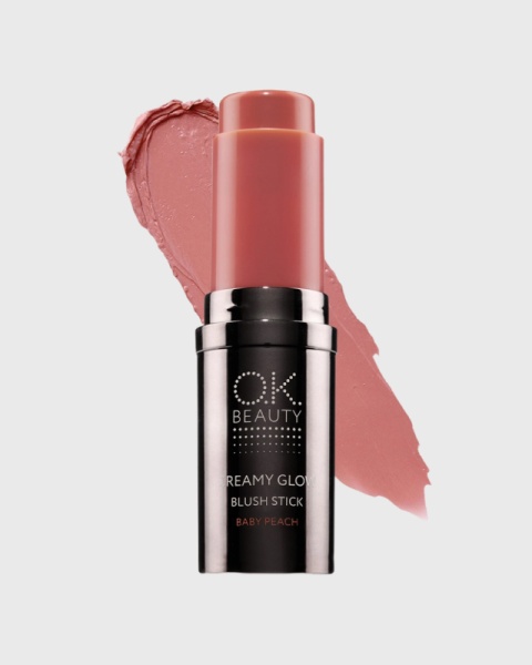 Румяна в стикекремовые OK BEAUTY CREAMY GLOW BLUSH STICK, тон Baby Peach