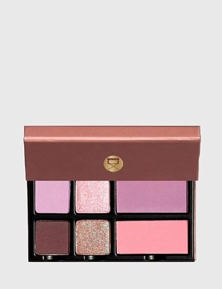 палетка из 6 цветов теней и румян fleurette amour