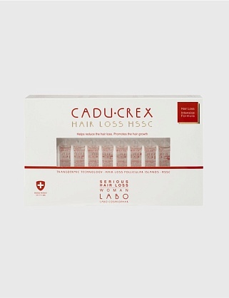 cadu-crex hssc serious при серьезном выпадении волос, 20 ампул, для женщин
