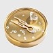 металлическая шпилька hairpin no1 swarovski в тубусе, 1 шт - золотой - yellow gold steel