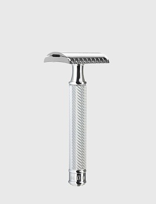 т-образная бритва muehle traditional, хром, open comb