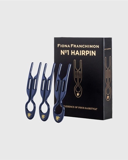 бокс (3 шт) шпилька hairpin no1 - синий (royal blue)