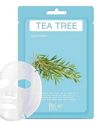 маска для лица с экстрактом чайного дерева yu.r me tea tree sheet mask