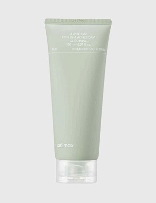 очищающая пенка с bha и центеллой - ji woo gae cica bha acne foam cleansing
