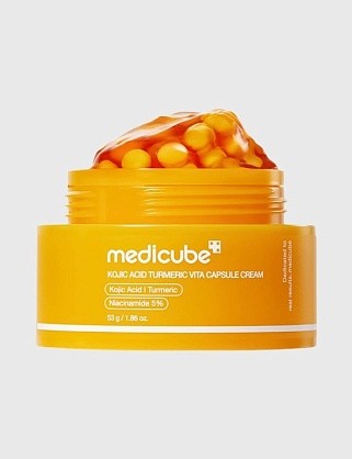 капсульный крем с койевой кислотой kojic acid turmeric vita capsule cream 53г