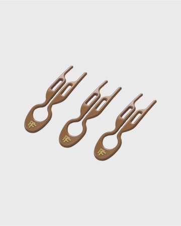 Бокс (3 шт) Шпилька Hairpin No1 - Мокачино (Mochaccino)