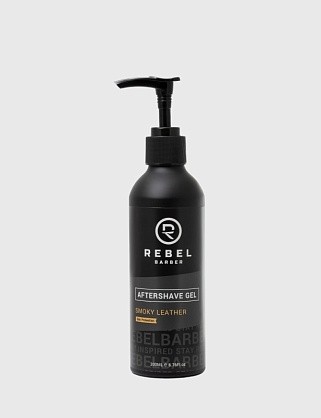 премиальный гель после бритья rebel barber smoky leather 200 мл