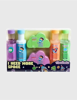 набор для душа гель для душа, лосьон для тела, пена для ванны, шампунь, 2 бомбочки 99690