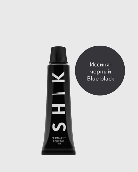 permanent eyebrow tint. краска для бровей и ресниц (иссиня-чёрный/blue black)