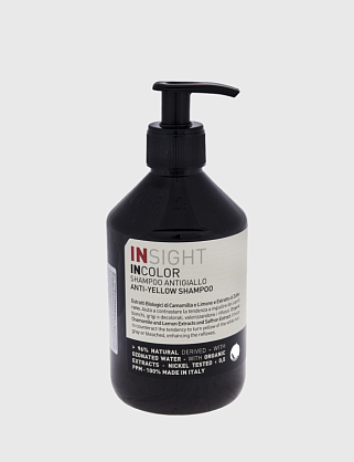 шампунь для нейтрализации желтого оттенка волос anti-yellow (400мл) 