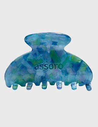 краб для волос - аквамарин