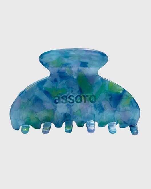 краб для волос - аквамарин