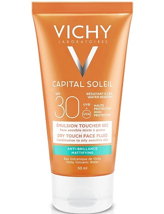 уход загар cai vichy к.солей spf30 эмул.д/лица матир.драйтач