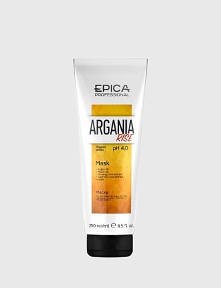 argania rise organic маска для придания блеска с маслом арганы, 250 мл