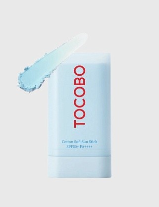 tocobo крем-стик для лица себорегулирующий солнцезащитный - cotton soft sun stick spf50+ pa++++, 19г